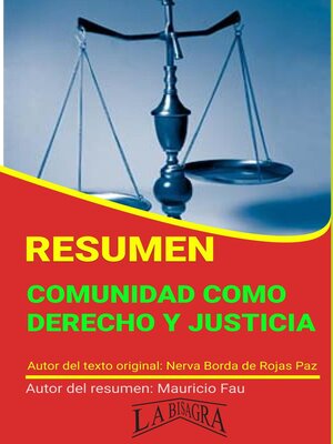 cover image of Resumen de Comunidad Como Derecho y Justicia
